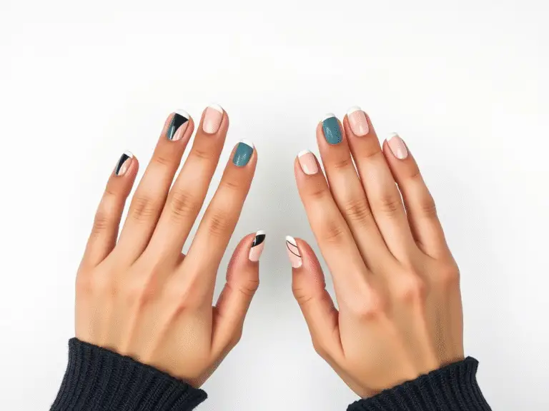 Quick Two-Color Nail Art Hacks to Save Time