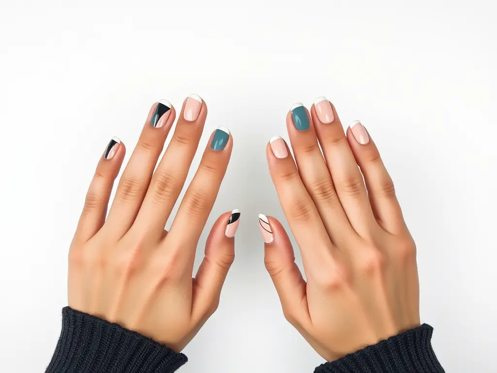 Quick Two-Color Nail Art Hacks to Save Time