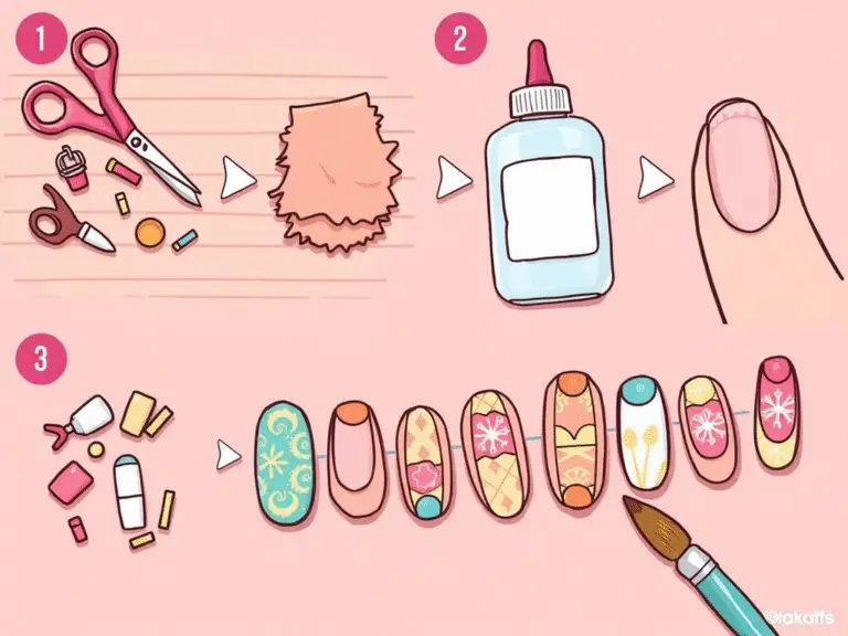 Upcycle Craft Scraps Into Beautiful Nail Decorations Fast