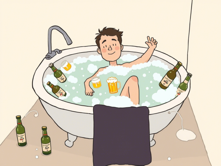 What happens if you add beer to your recovery bath soak?