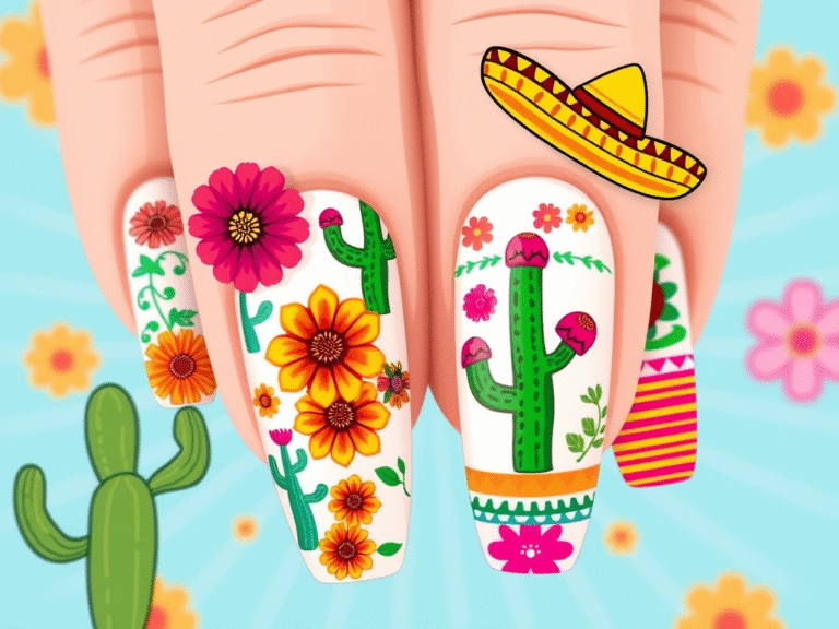 Add a Mexican Fiesta Touch to Your Mother’s Day Nails