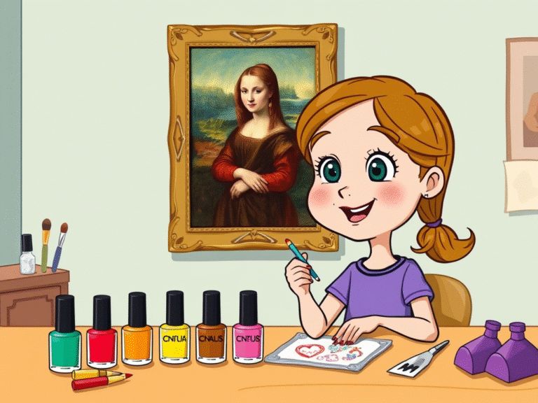 How to Turn Mom’s Favorite Painting Into Nail Art in 10 Minutes