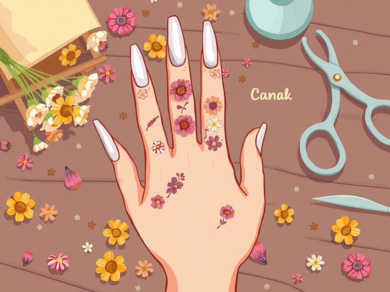 How to Use Dried Flowers for Gorgeous Natural Nail Art in Minutes