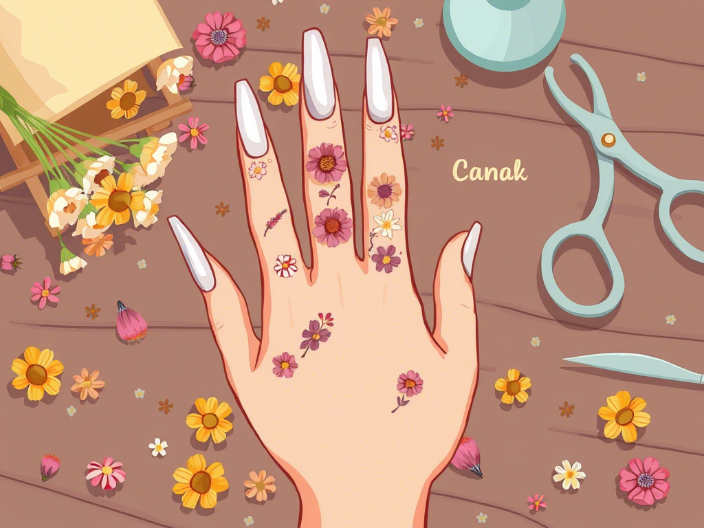 How to Use Dried Flowers for Gorgeous Natural Nail Art in Minutes