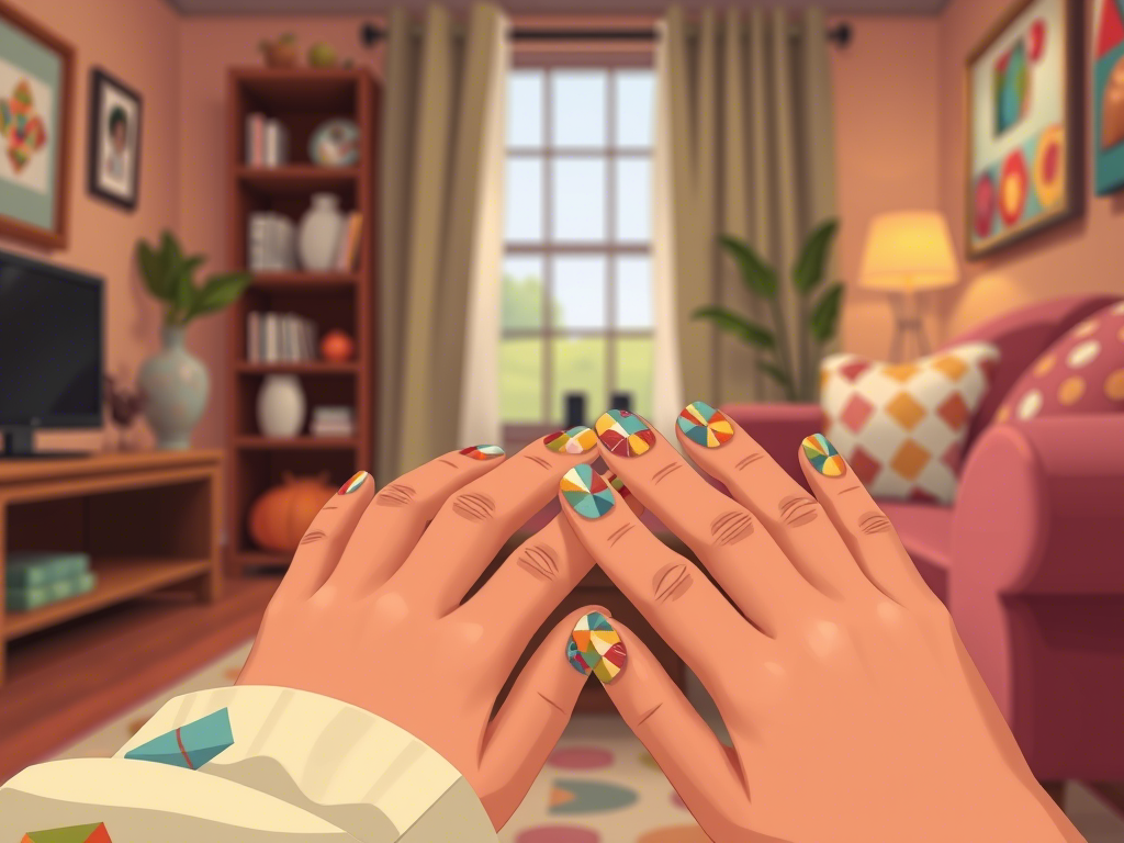 Make Nail Art That Looks Like Mom’s Favorite Quilt